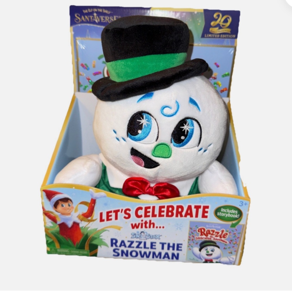 The Elf on the Shelf Elf Razzle The Snowman Plush and Book Special 2025 Edition